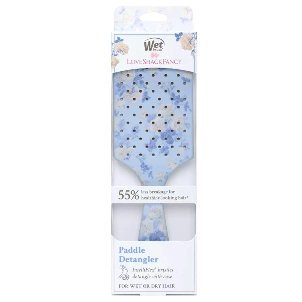 WET BRUSH x LOVESHACKFANCY Everblooming Rosettes Paddle Detangler Hair Brush NEW